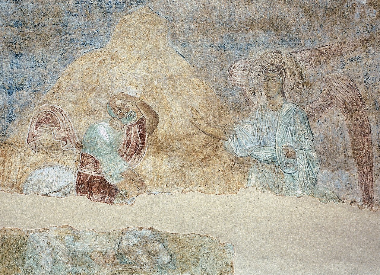 Balam ve melek by Ancient Russian frescos