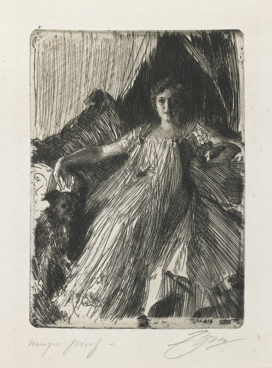 Maud Cassel (Bayan Ashley), 1898 by Anders Leonard Zorn