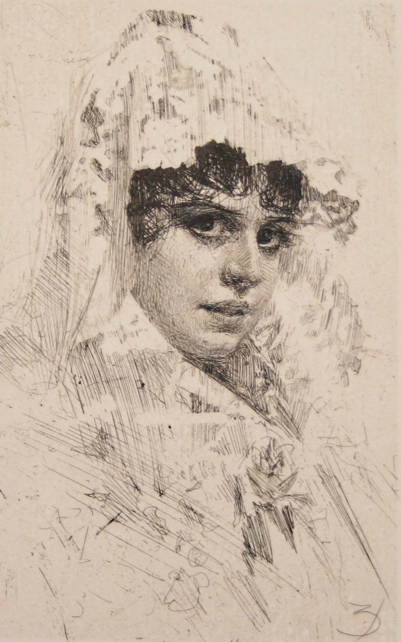 İspanyol Kadın by Anders Leonard Zorn