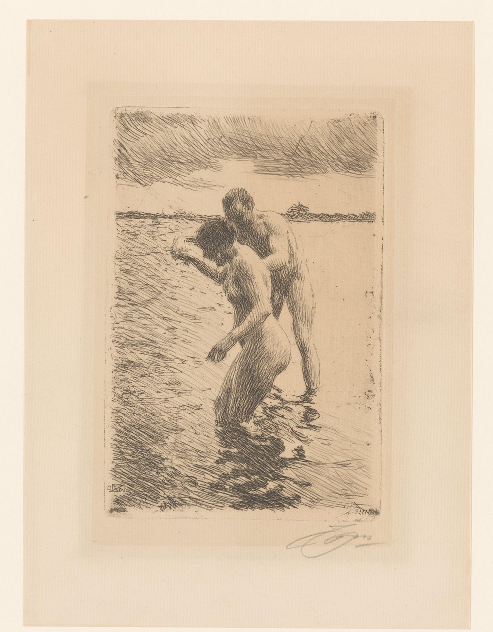 Pilot Pilot - Çok by Anders Leonard Zorn (signed by artist)