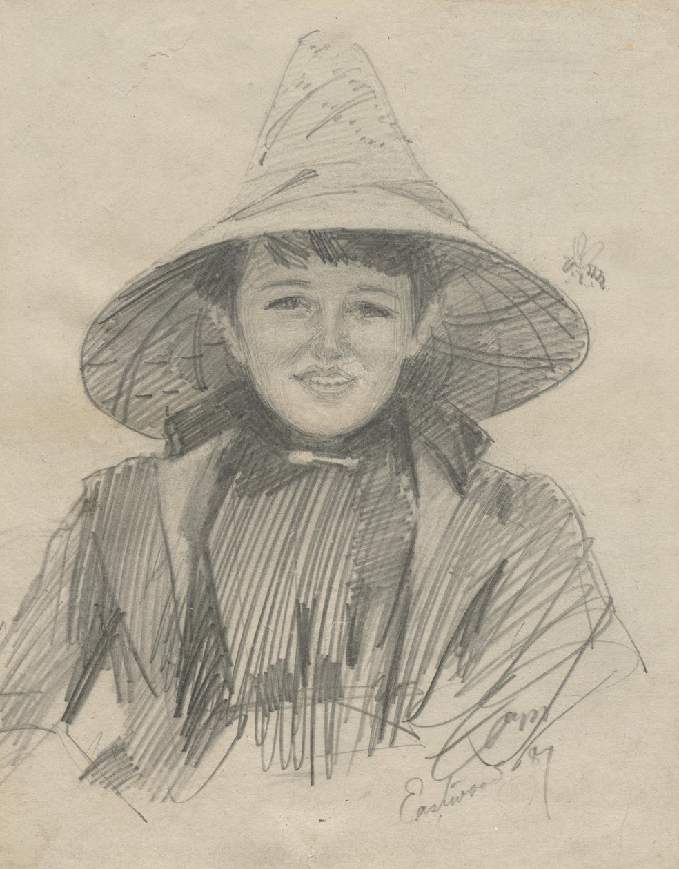 Büyük Şapkalı Ada Lymon Kadın, 1887. by Anders Leonard Zorn