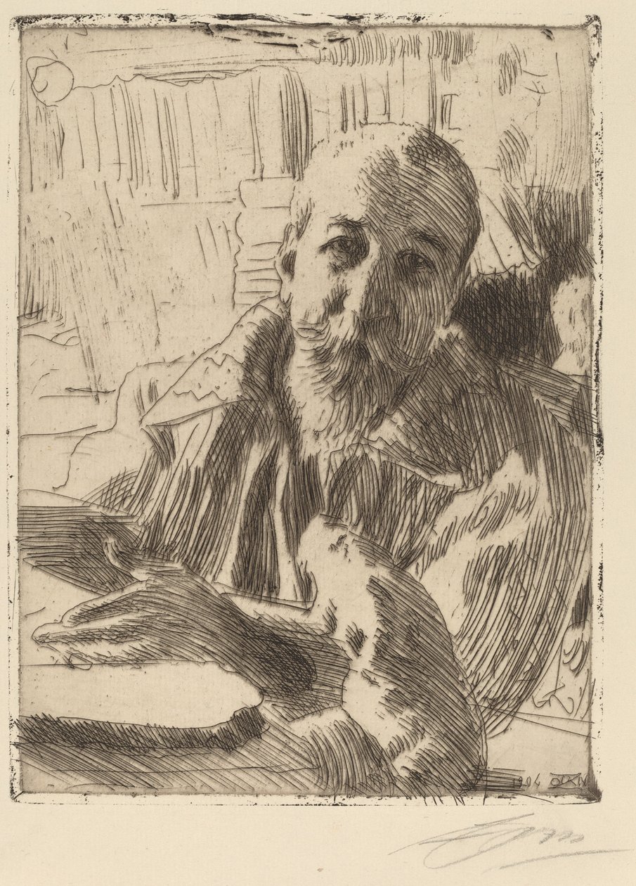 Anatole Fransa, 1906. by Anders Leonard Zorn