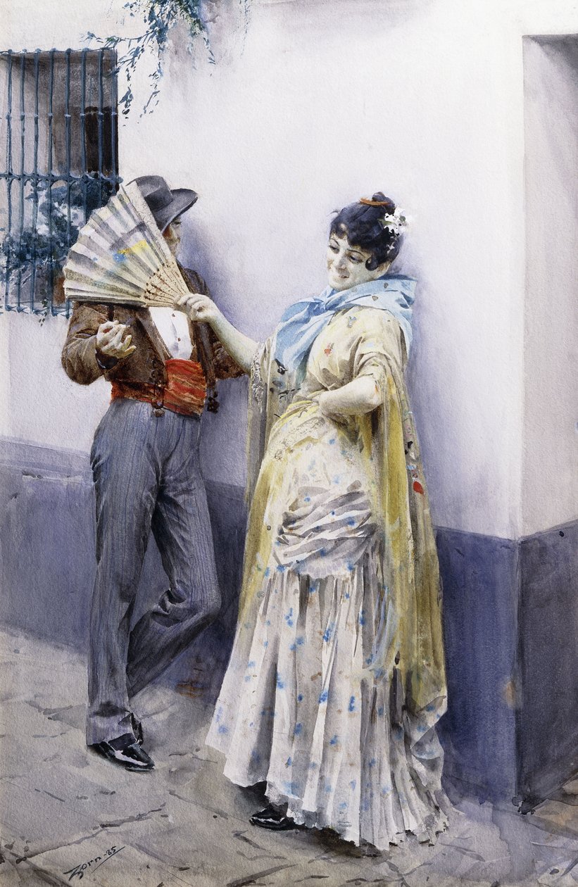 Flört, 1885 by Anders Leonard Zorn