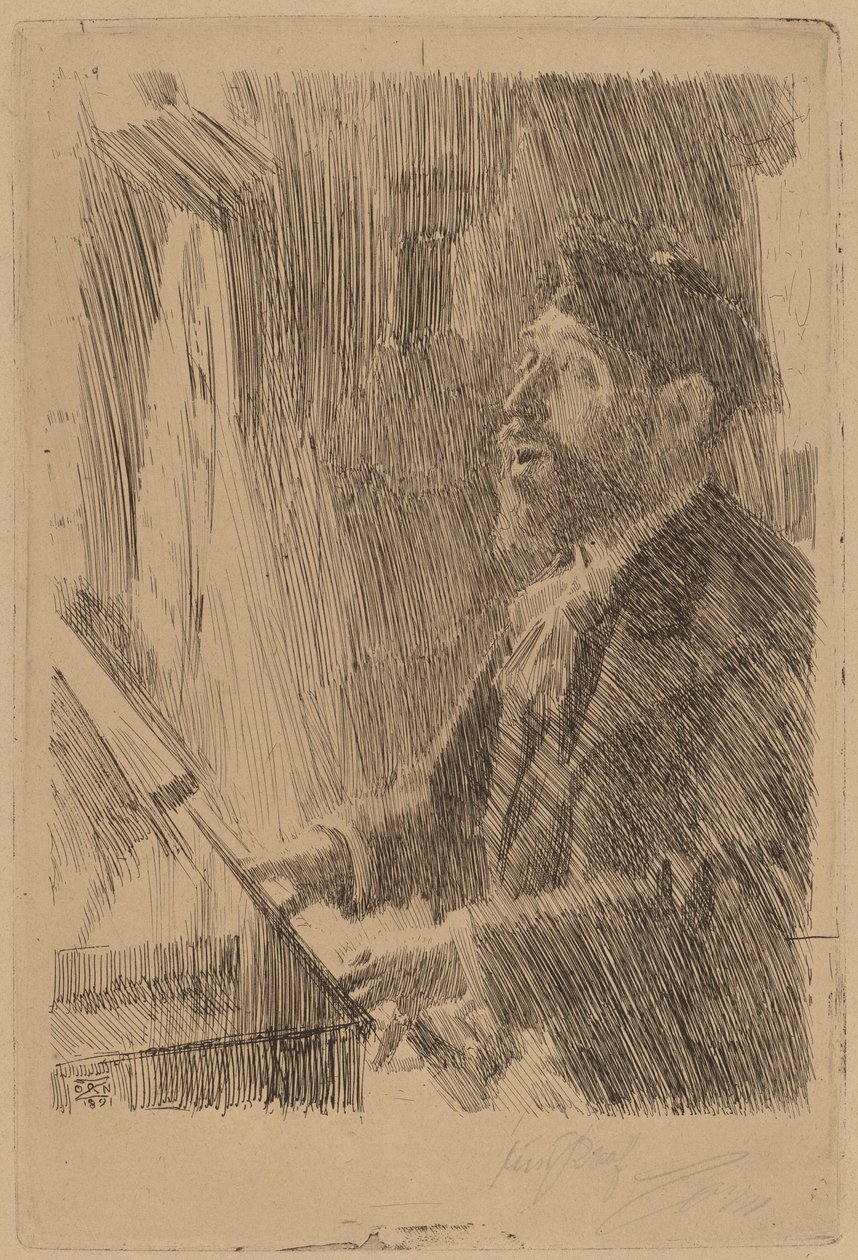 JB Faure, 1891. by Anders Leonard Zorn