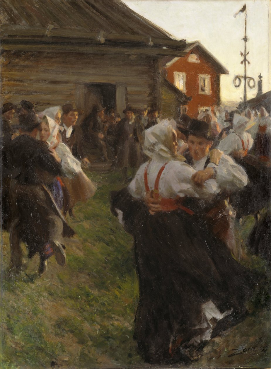 yaz ortası dansı by Anders Leonard Zorn