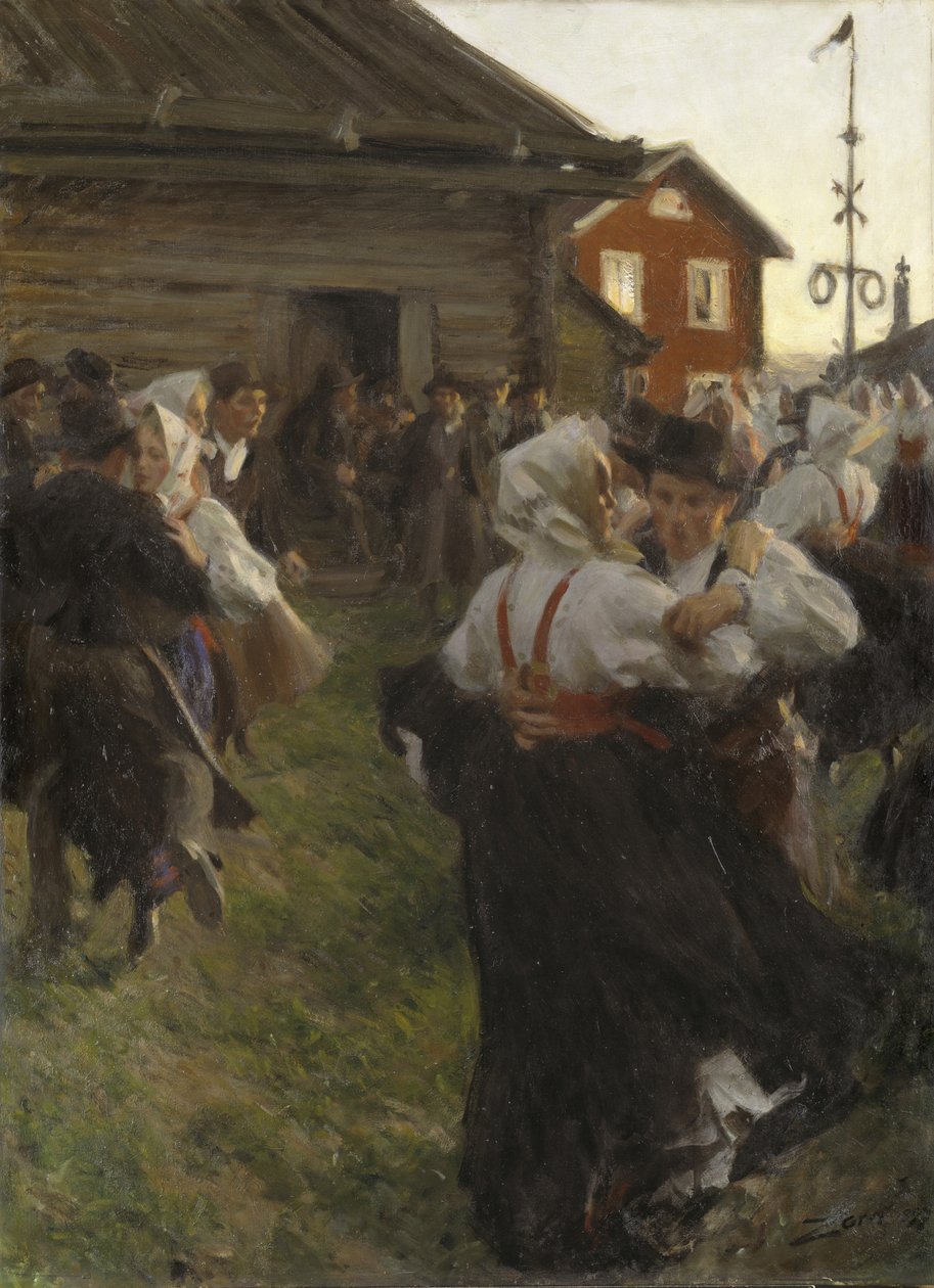 yaz ortası dansı by Anders Leonard Zorn