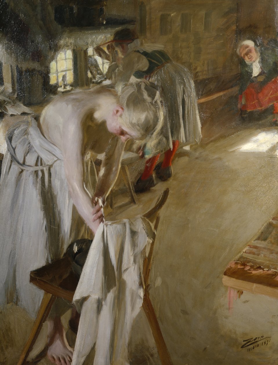 Pazar sabahı by Anders Leonard Zorn
