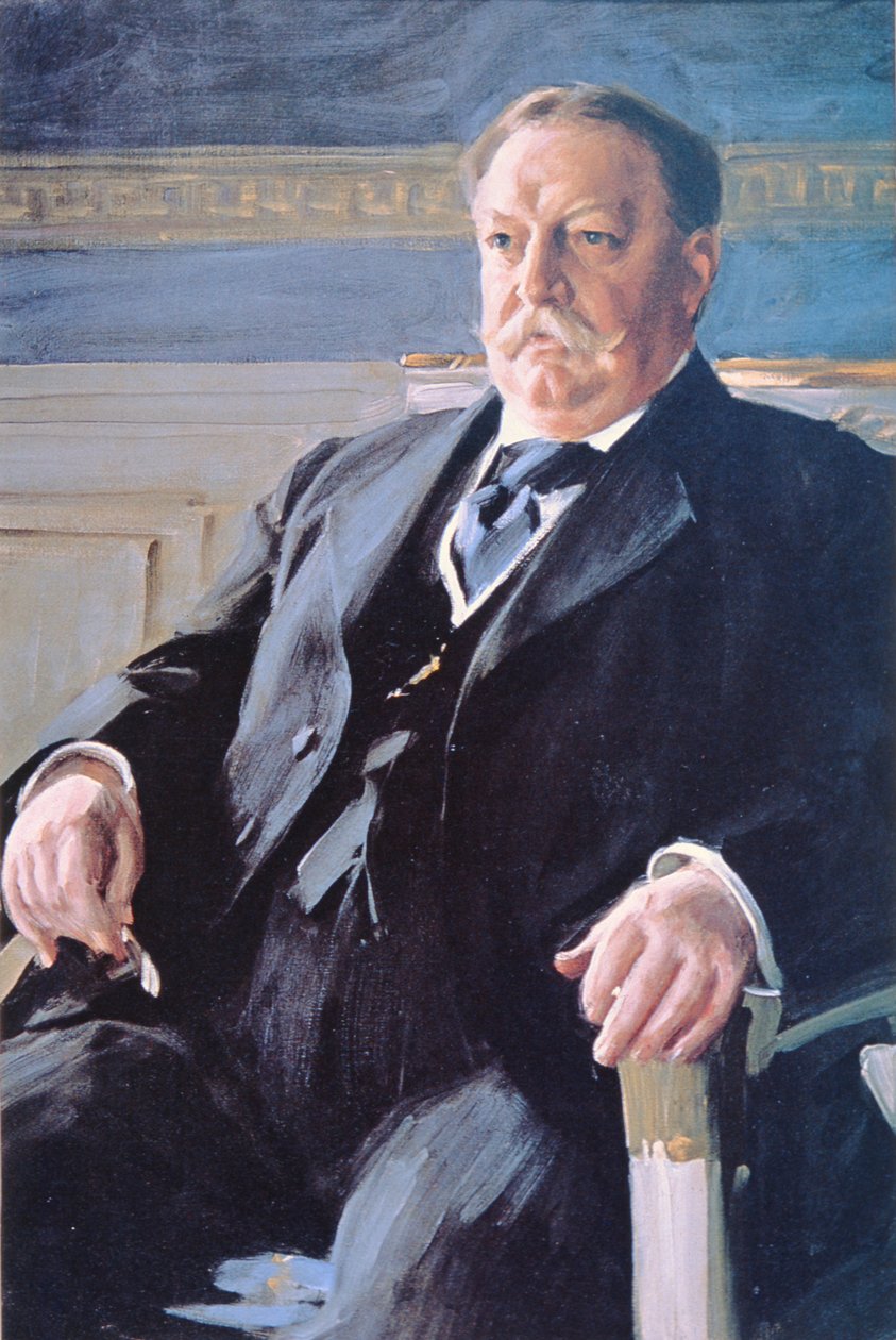 William H. Taft (1857-1930) (renkli taş) by Anders Leonard Zorn
