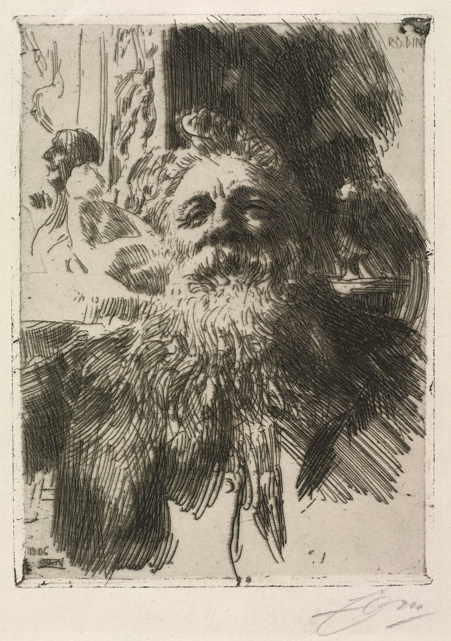 Auguste Rodin by Anders Leonard Zorn