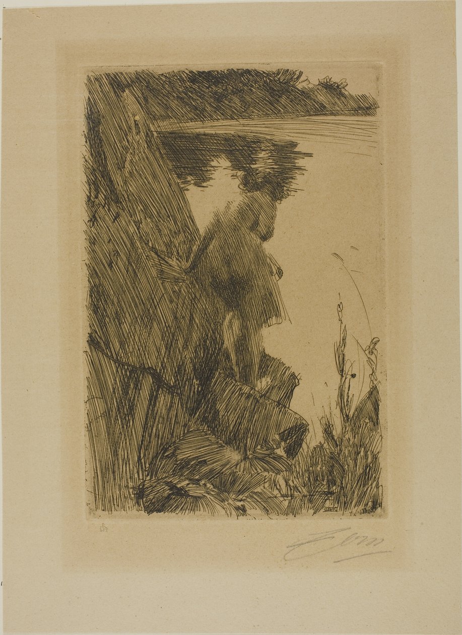 Yıkanan (Akşam) III by Anders Leonard Zorn