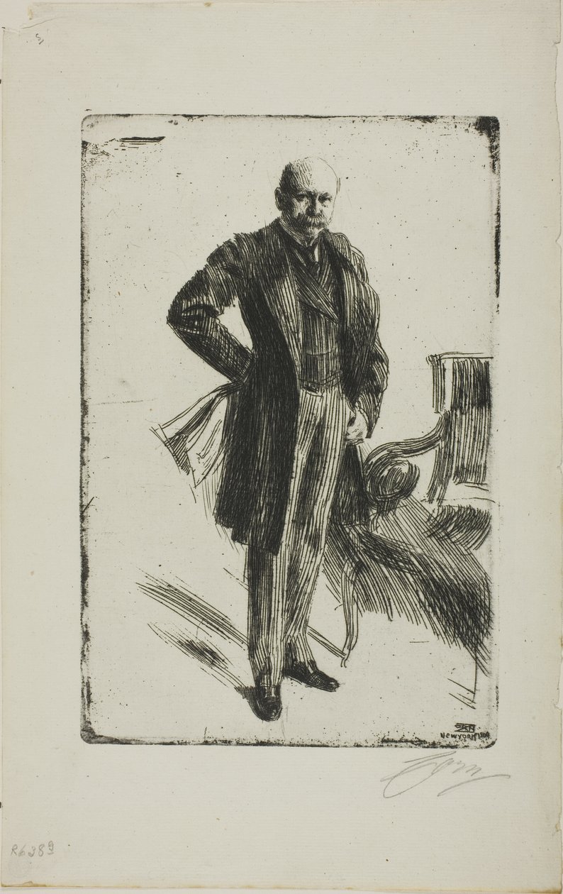 Albay Lamont I (Bütün uzunluk) by Anders Leonard Zorn