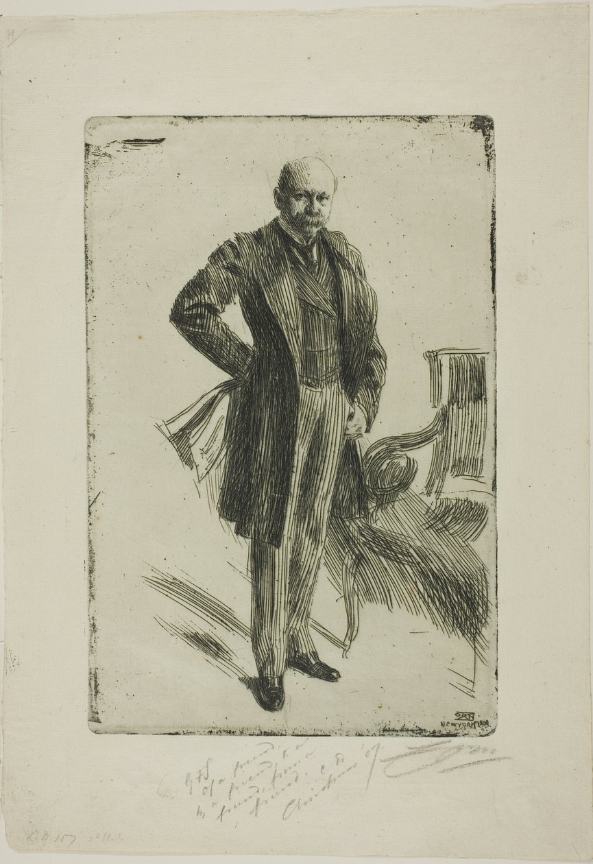 Albay Lamont I (Bütün uzunluk) by Anders Leonard Zorn