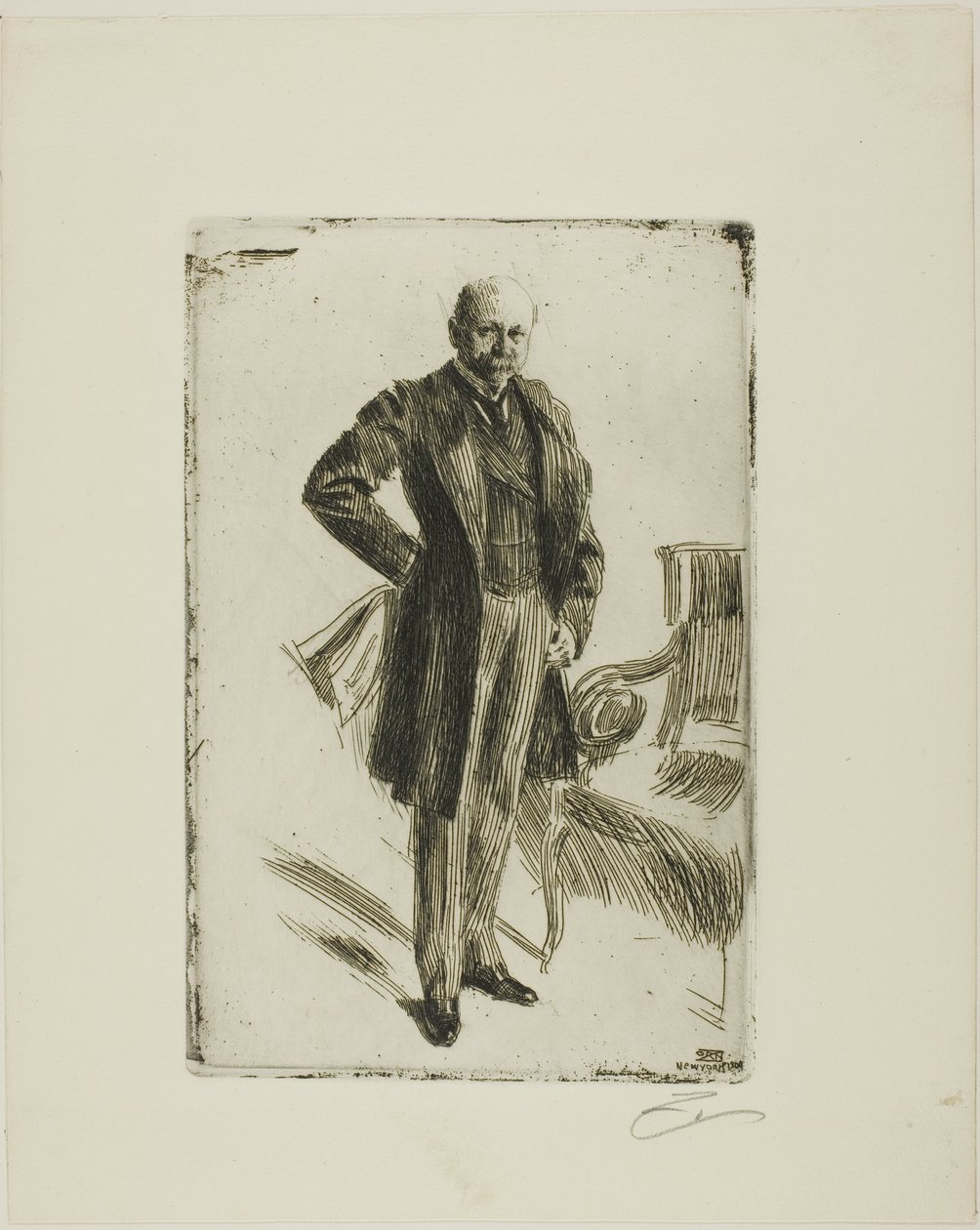 Albay Lamont I (Bütün uzunluk) by Anders Leonard Zorn