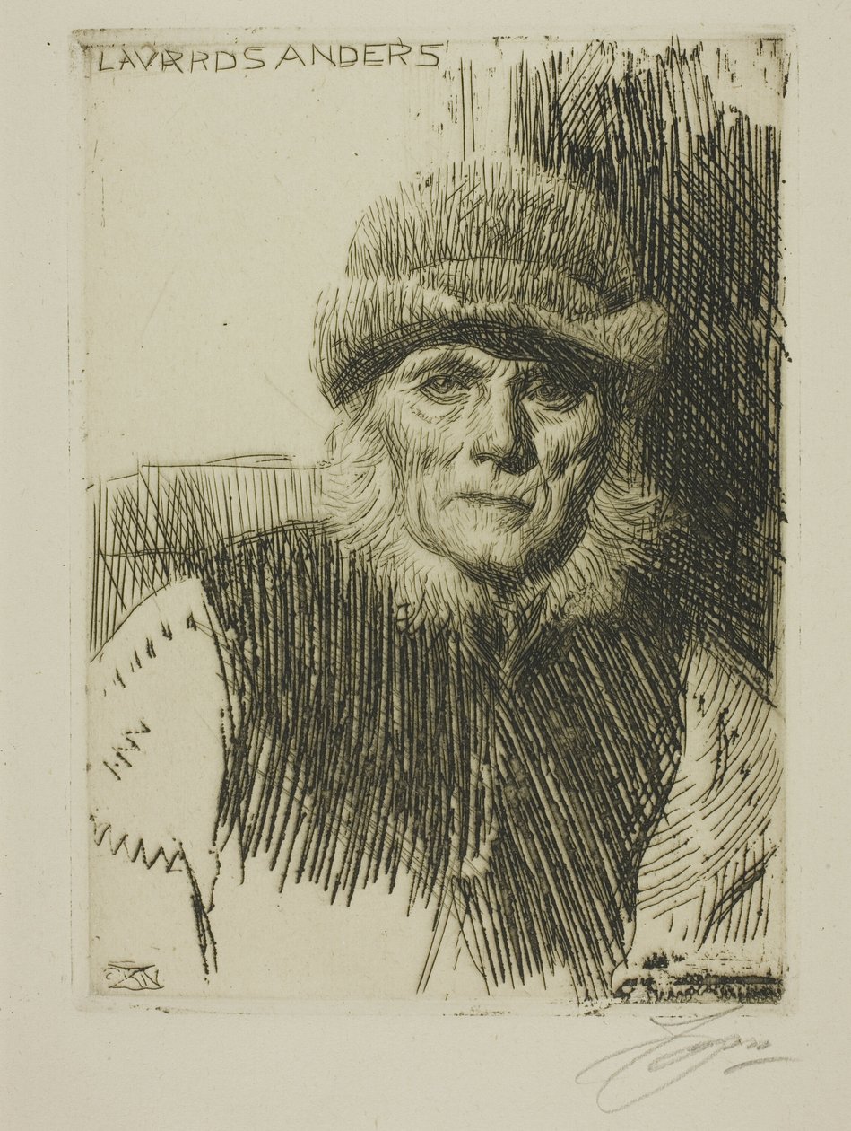 Dalecarlian Köylü (Lavards Anders) by Anders Leonard Zorn
