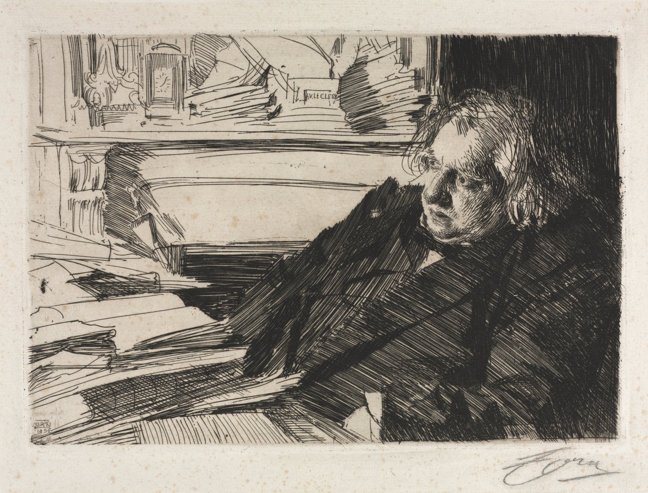 Ernest Renan by Anders Leonard Zorn