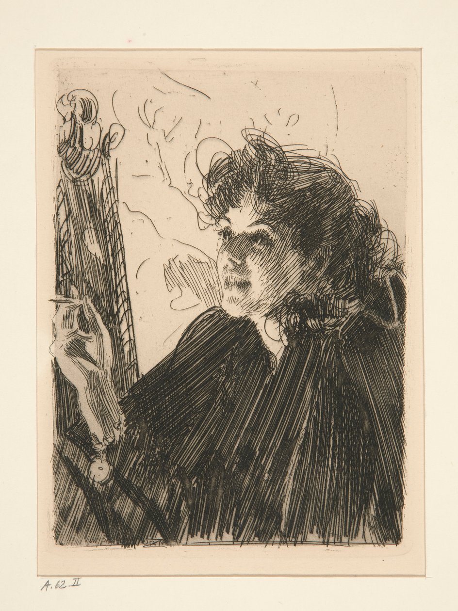 Sigara Ile Kız II by Anders Leonard Zorn