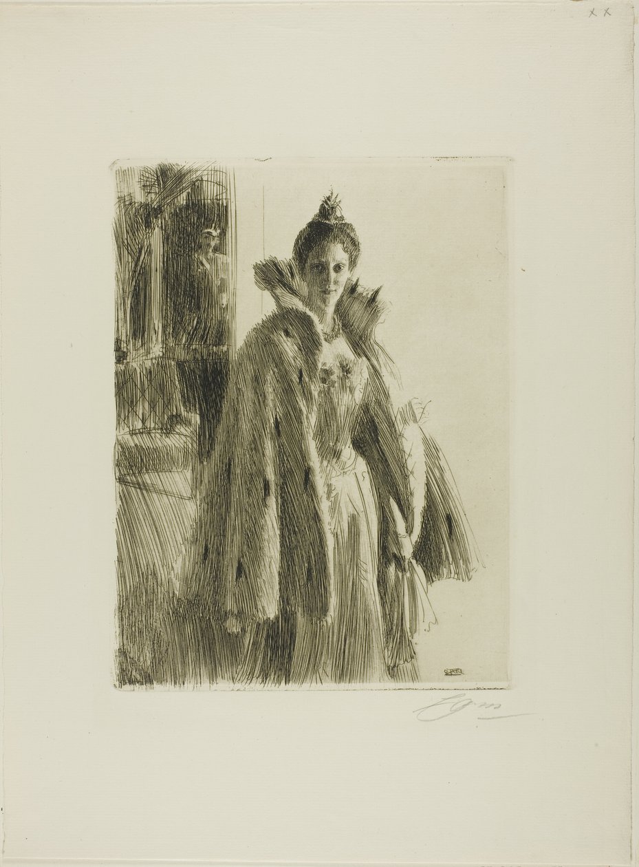 İsveç II H. R. H. Prenses Ingeborg by Anders Leonard Zorn