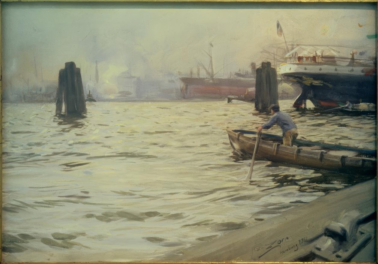 Hamburg Limanı by Anders Leonard Zorn