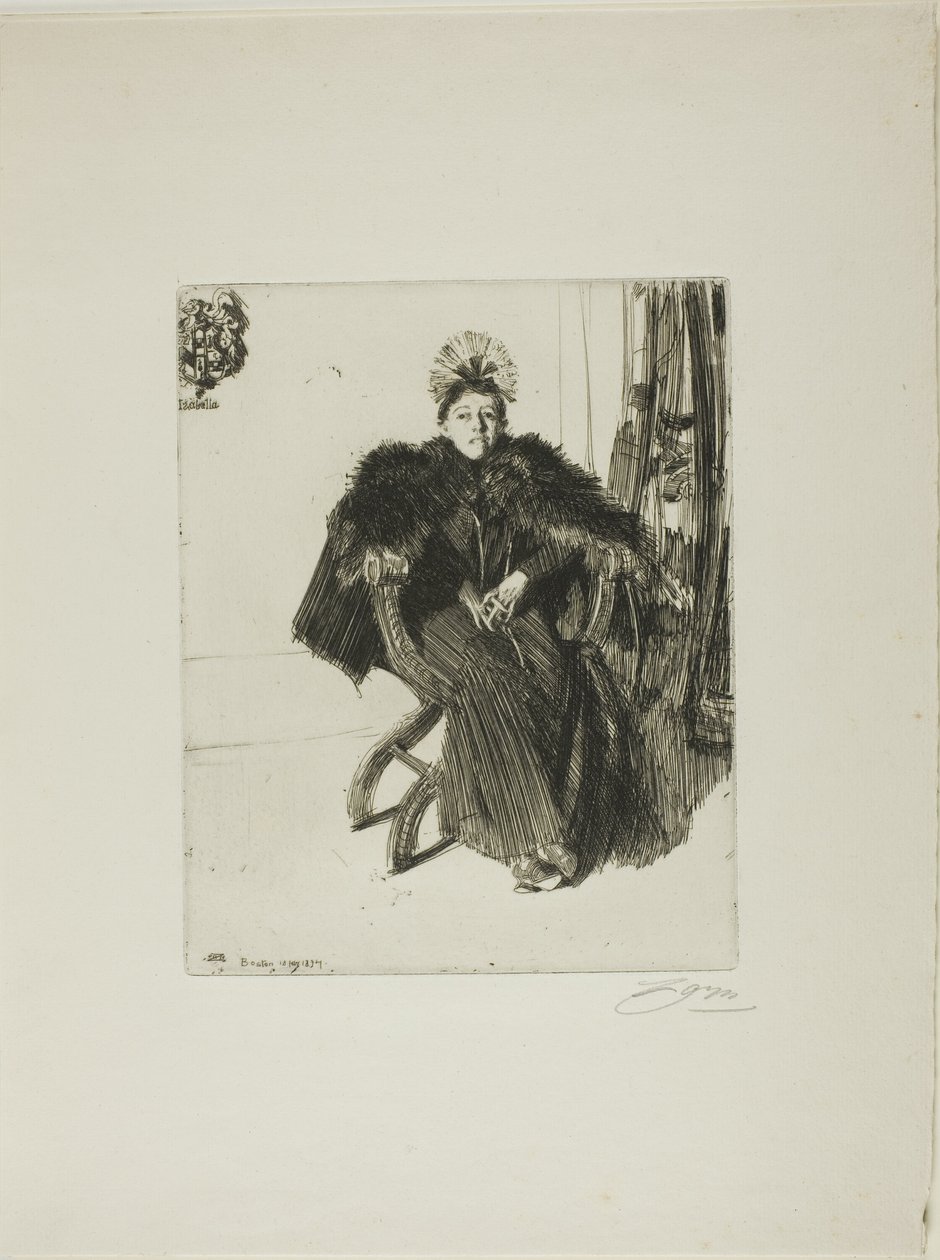 Isabella Gardner by Anders Leonard Zorn