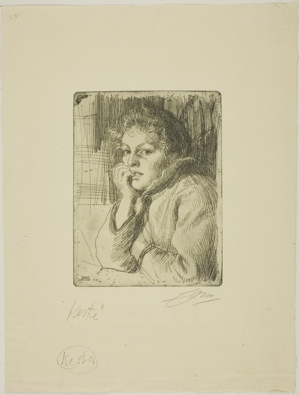 Kesti, bir Mora Köylü by Anders Leonard Zorn