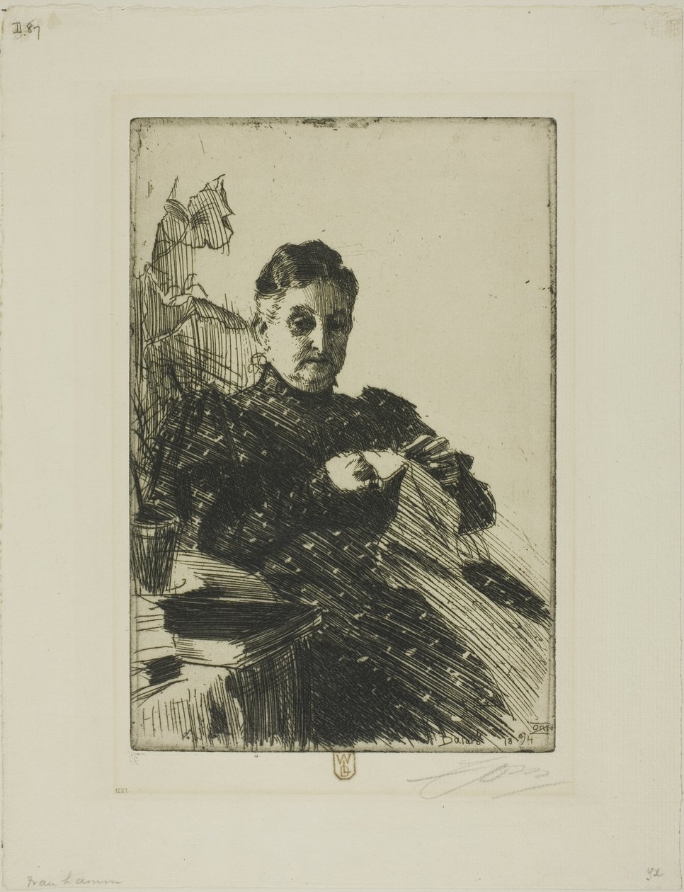 Mme Lamm II by Anders Leonard Zorn