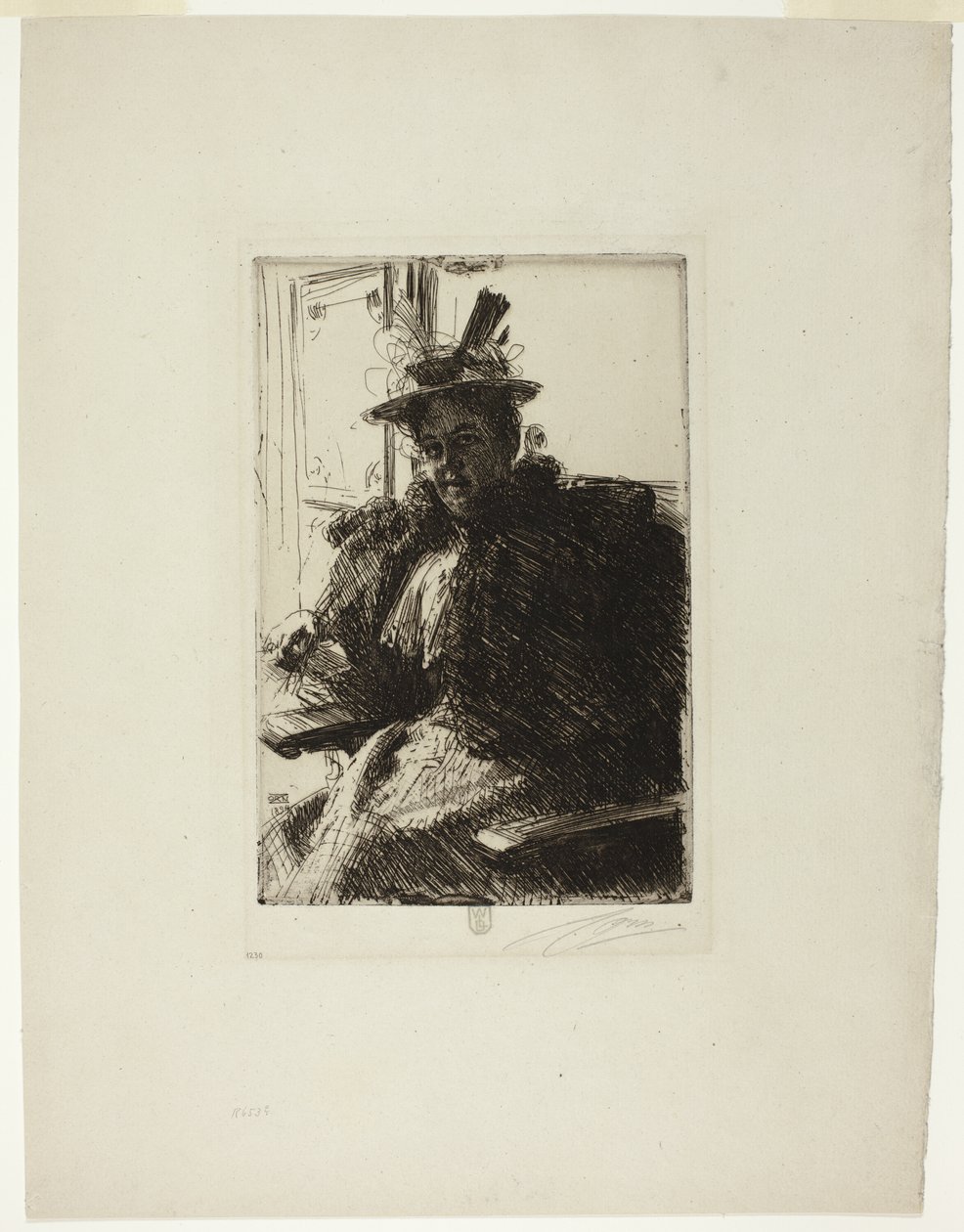 Bayan Zırh by Anders Leonard Zorn