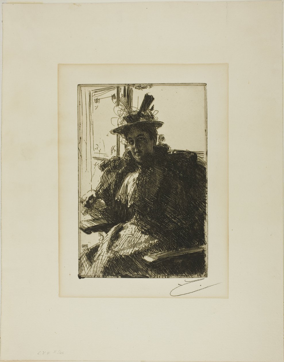Bayan Zırh by Anders Leonard Zorn
