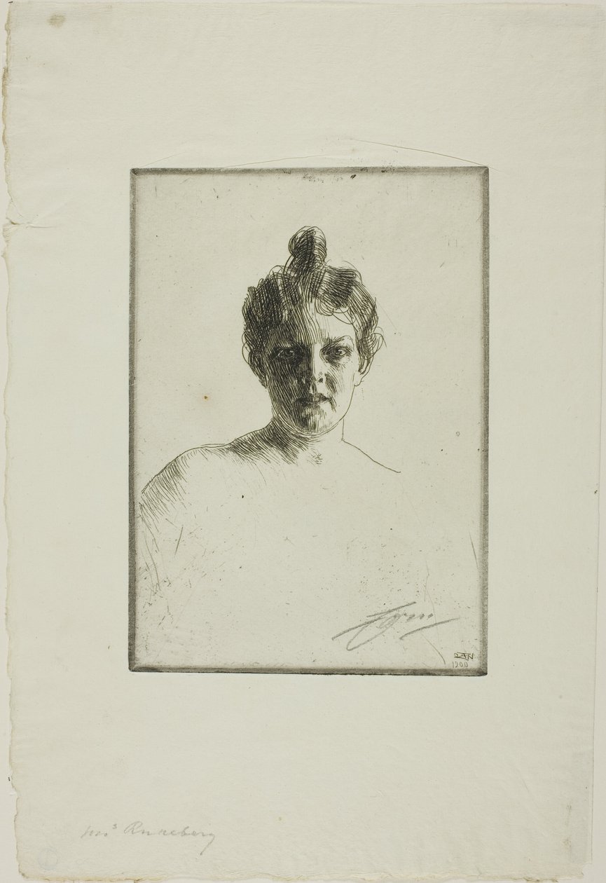 Bayan Runeberg by Anders Leonard Zorn