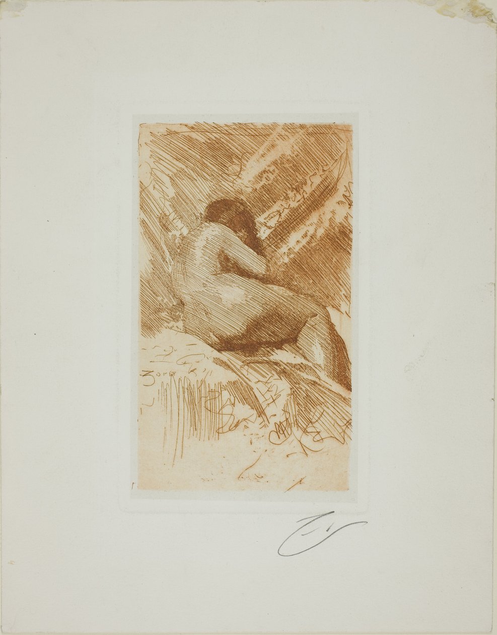 çıplak çalışma by Anders Leonard Zorn