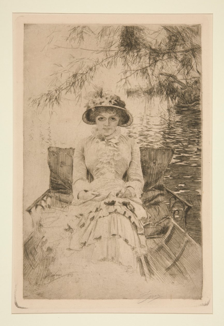 Thames üzerinde by Anders Leonard Zorn