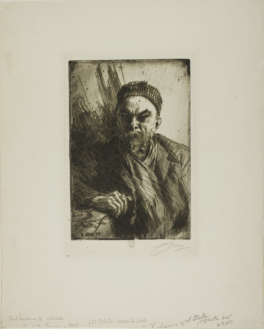 Paul Verlaine II by Anders Leonard Zorn
