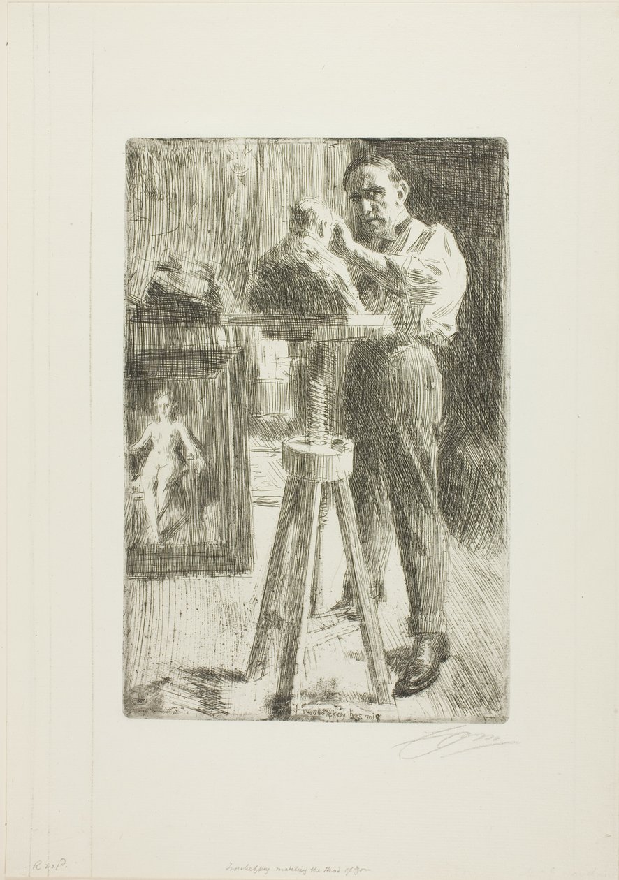 Prens Paul Troubetzköy I (Tüm uzunluk) by Anders Leonard Zorn