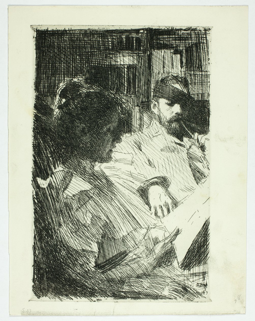 Okuma (Bay ve Bayan Ch. Deering) by Anders Leonard Zorn