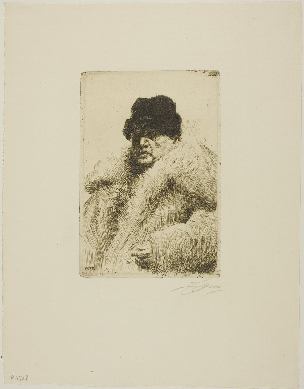 Otoportre 1916 by Anders Leonard Zorn