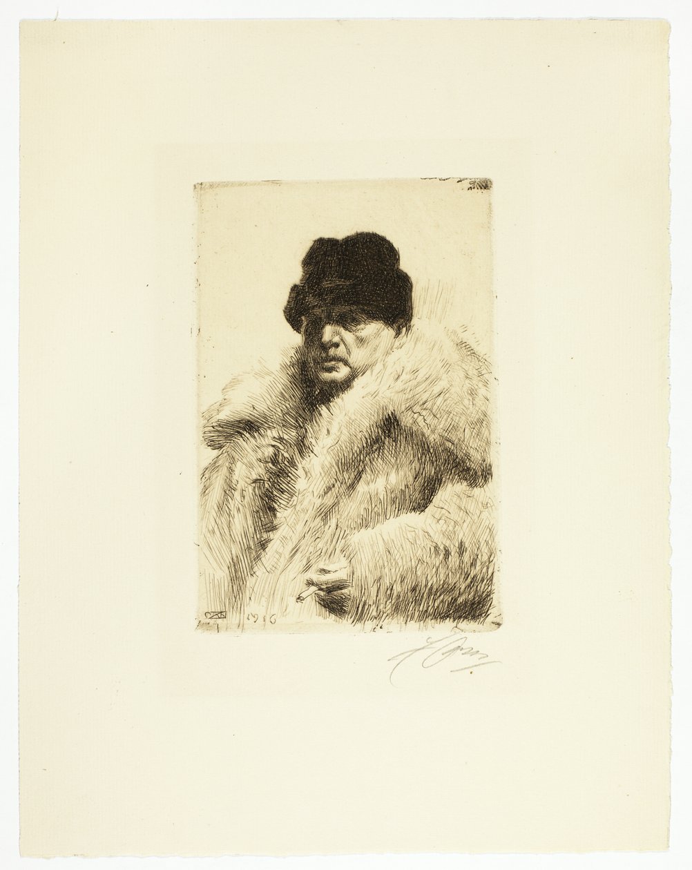 Otoportre 1916 by Anders Leonard Zorn