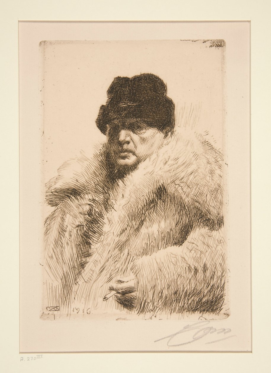 Otoportre 1916 by Anders Leonard Zorn
