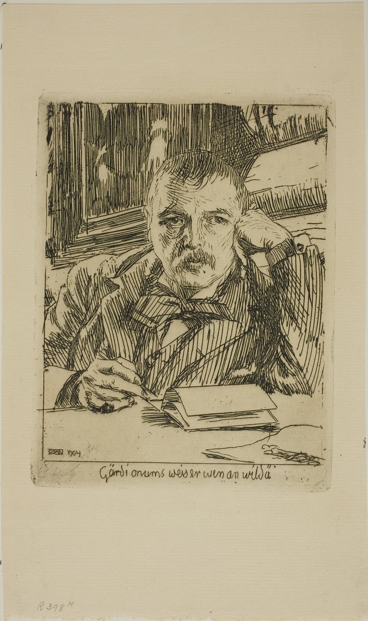 Yazılı Otoportre by Anders Leonard Zorn