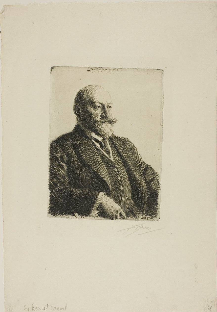 Sör Ernest Cassel by Anders Leonard Zorn