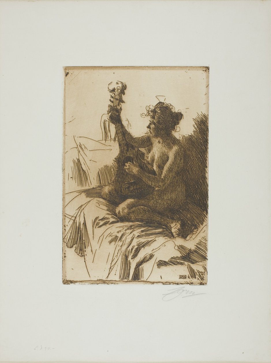 Hatıra veya Gitar by Anders Leonard Zorn