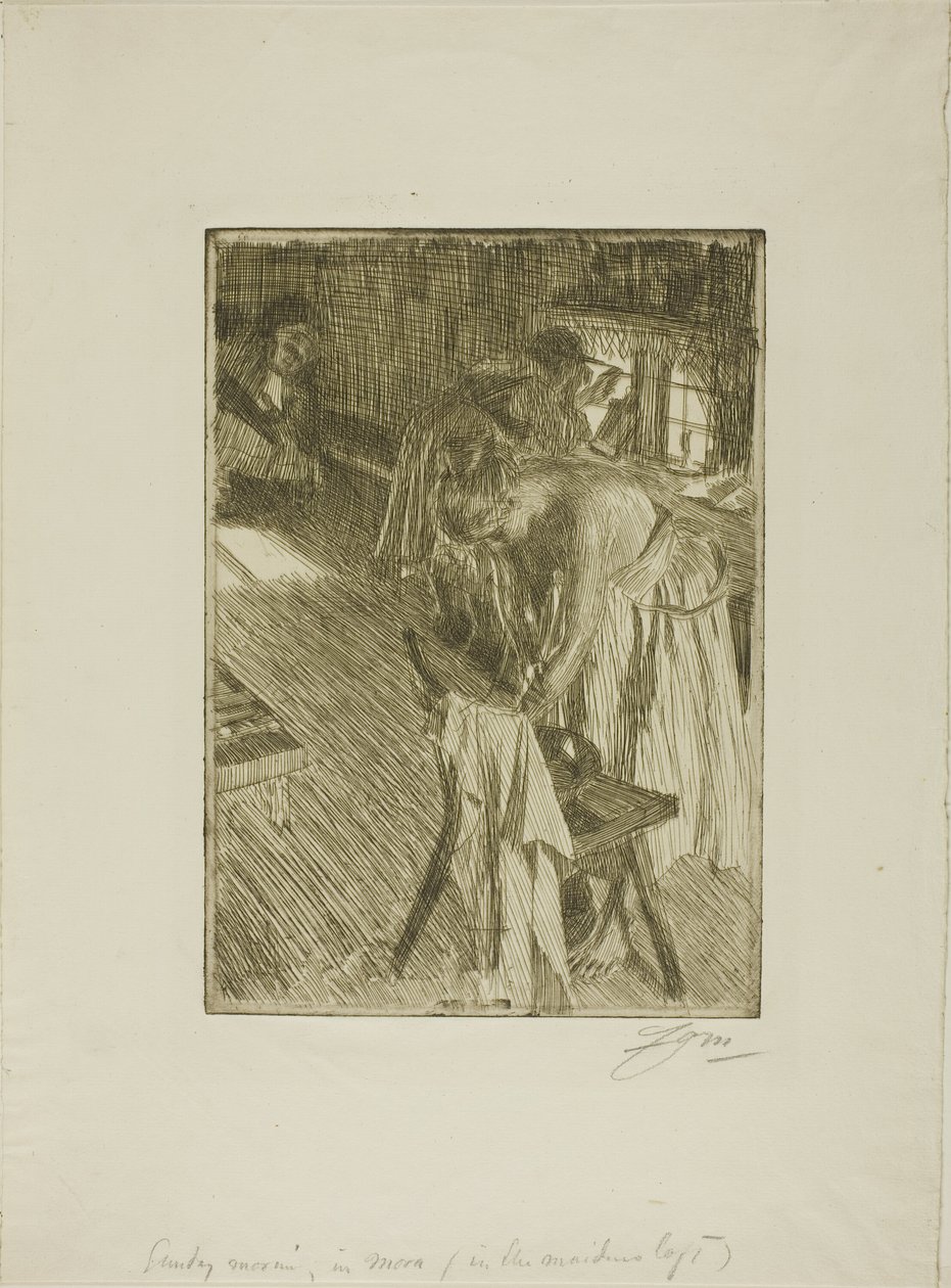 Pazar sabahı by Anders Leonard Zorn