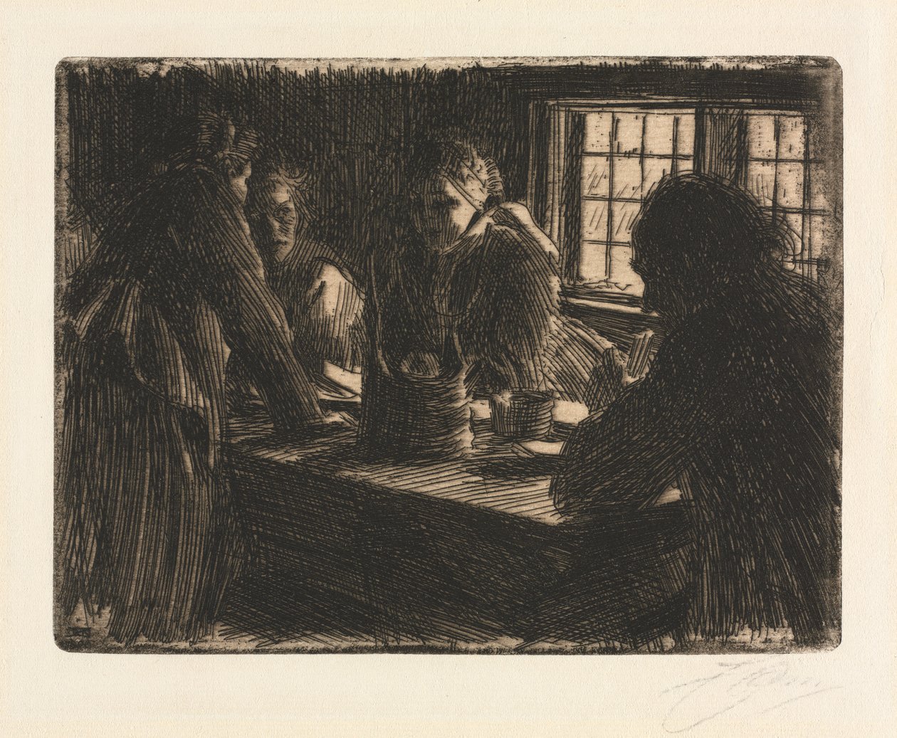 gelinin hizmetçisi by Anders Leonard Zorn