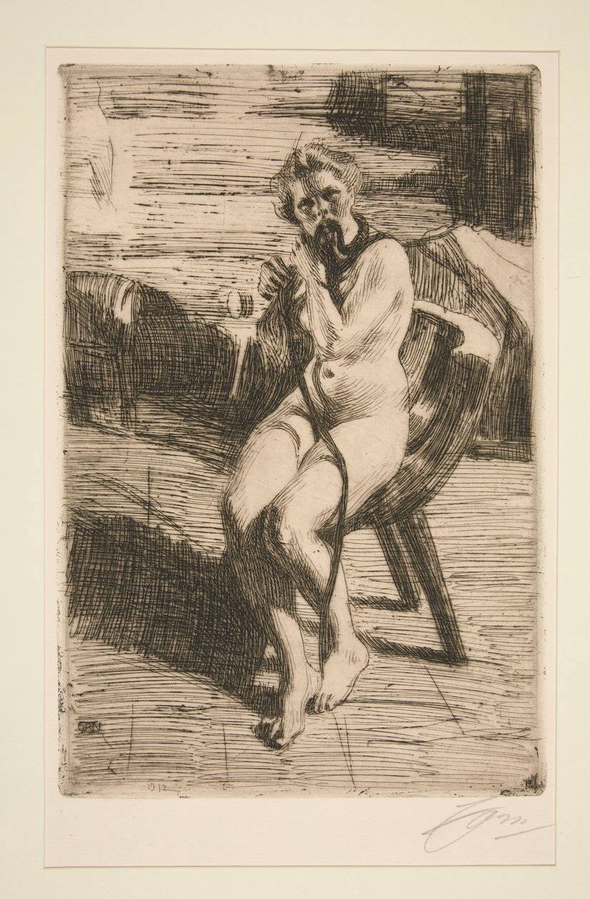 Saç Kurdelesi, 1912 by Anders Leonard Zorn