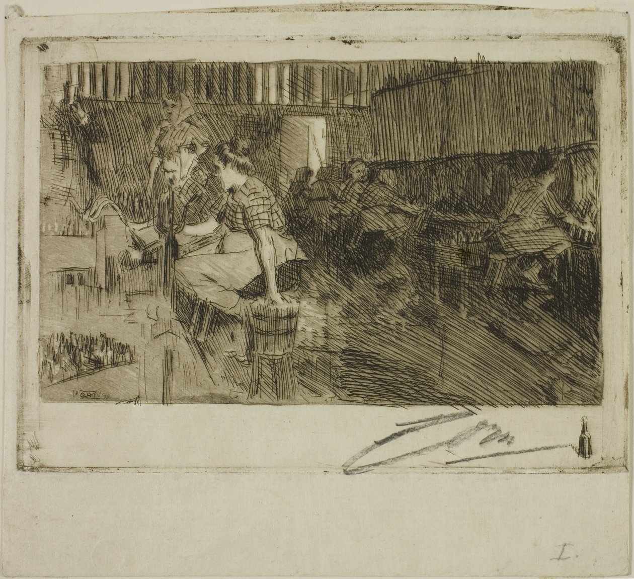 Küçük Bira Fabrikası by Anders Leonard Zorn