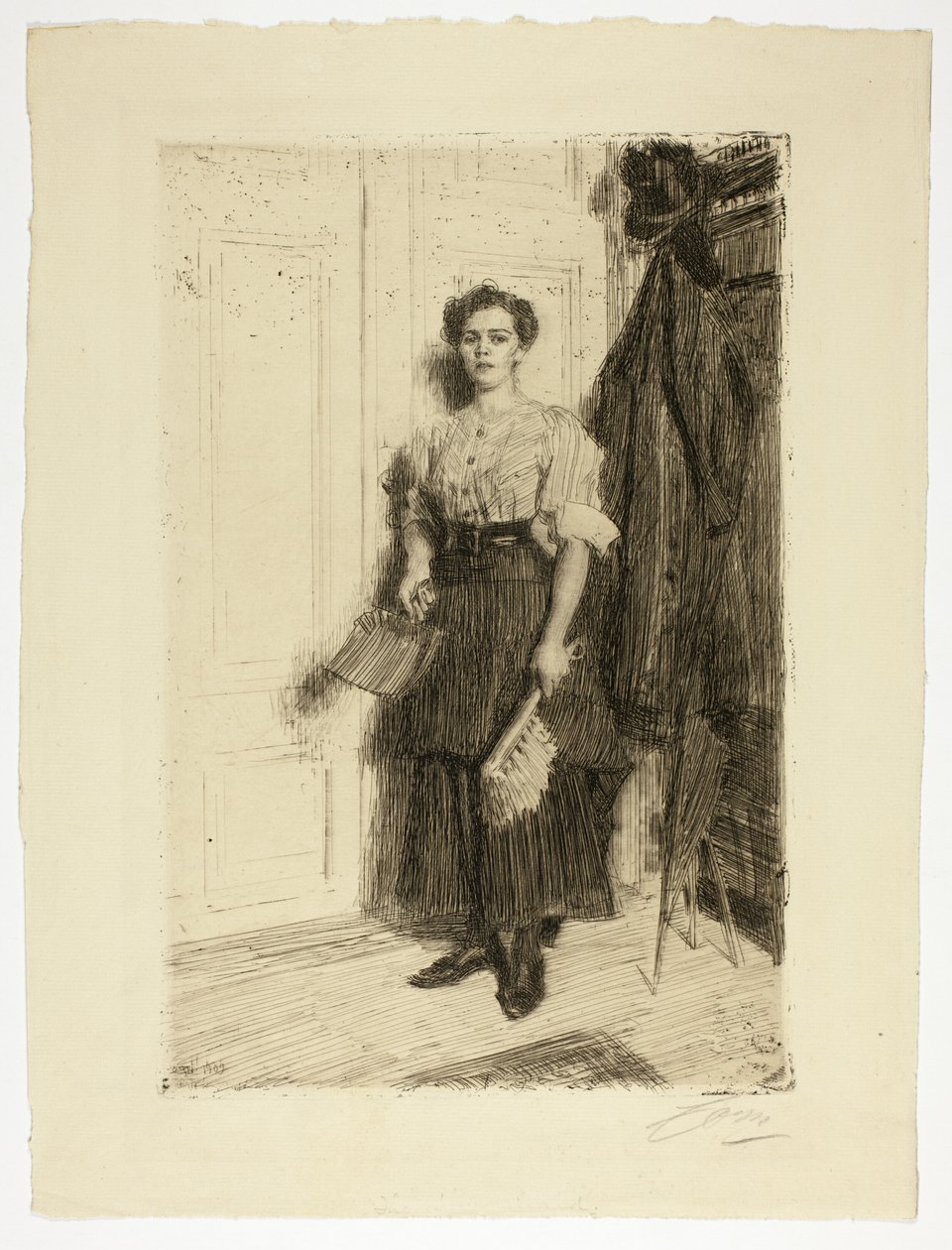 yeni hizmetçi by Anders Leonard Zorn