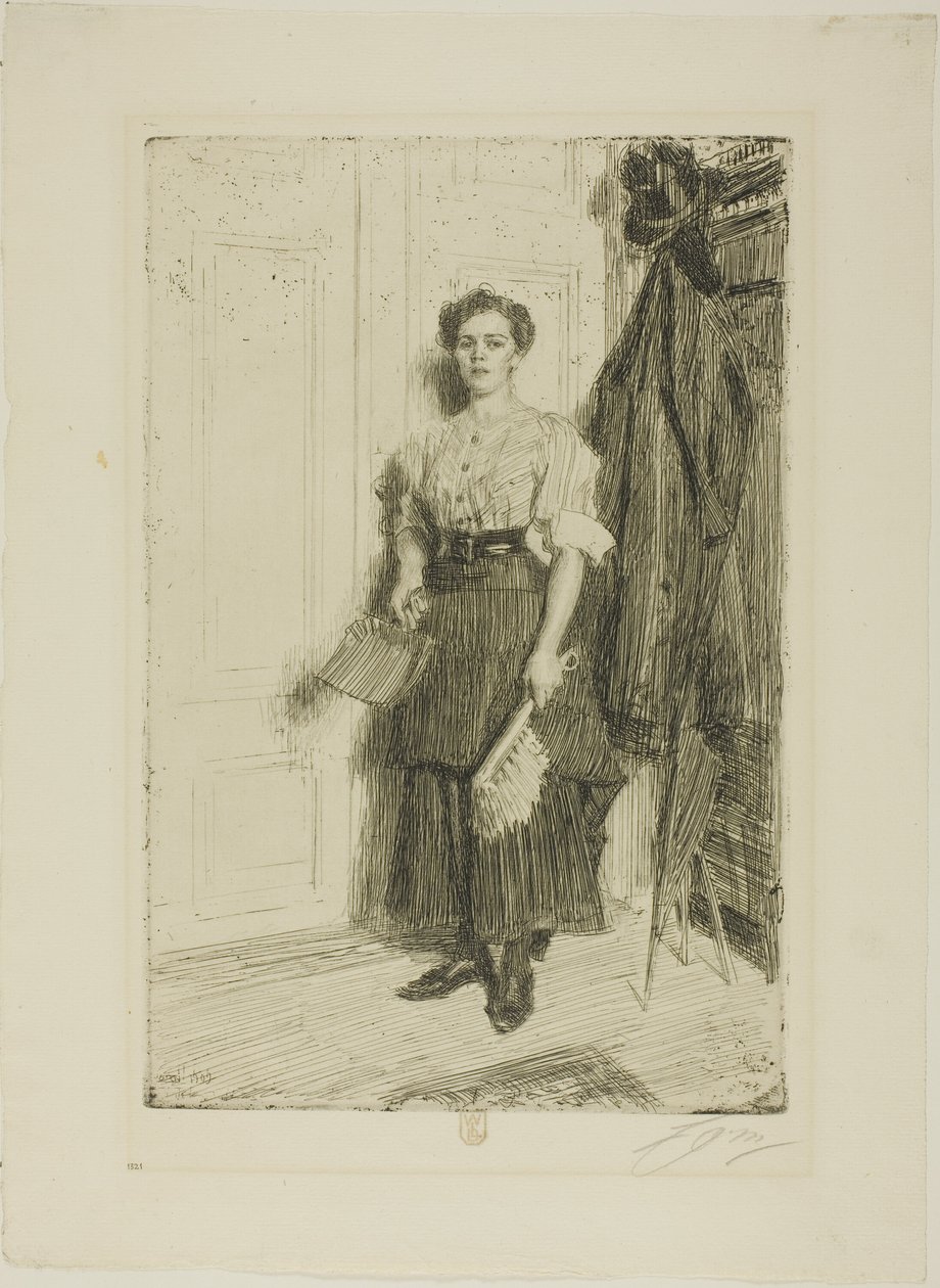 yeni hizmetçi by Anders Leonard Zorn