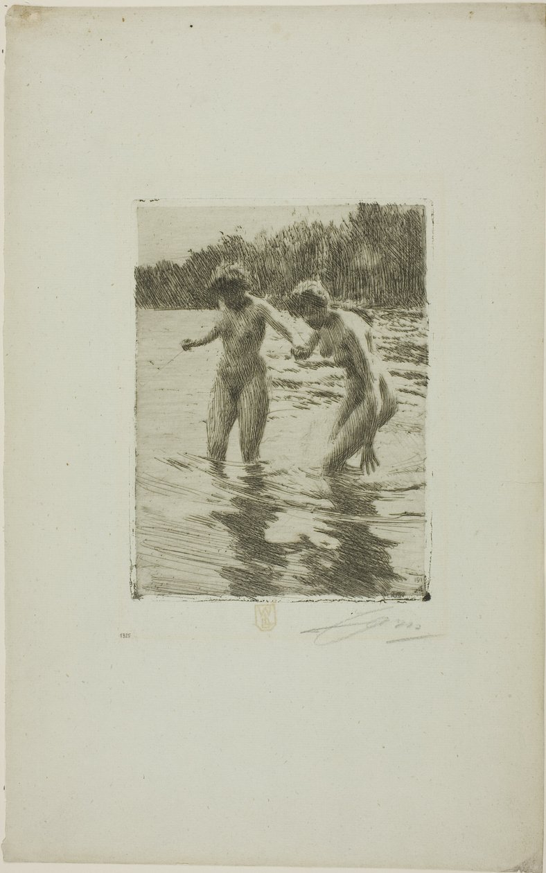 iki banyocu by Anders Leonard Zorn