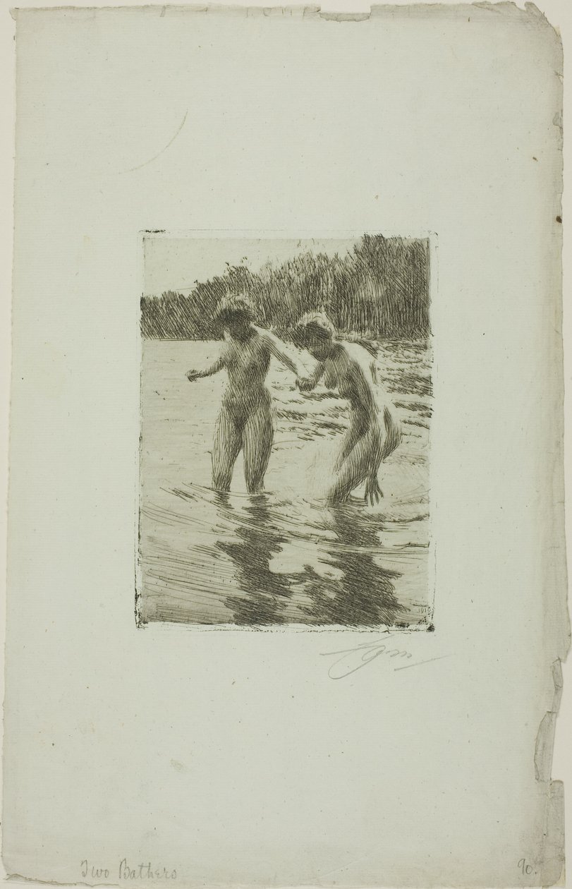 iki banyocu by Anders Leonard Zorn