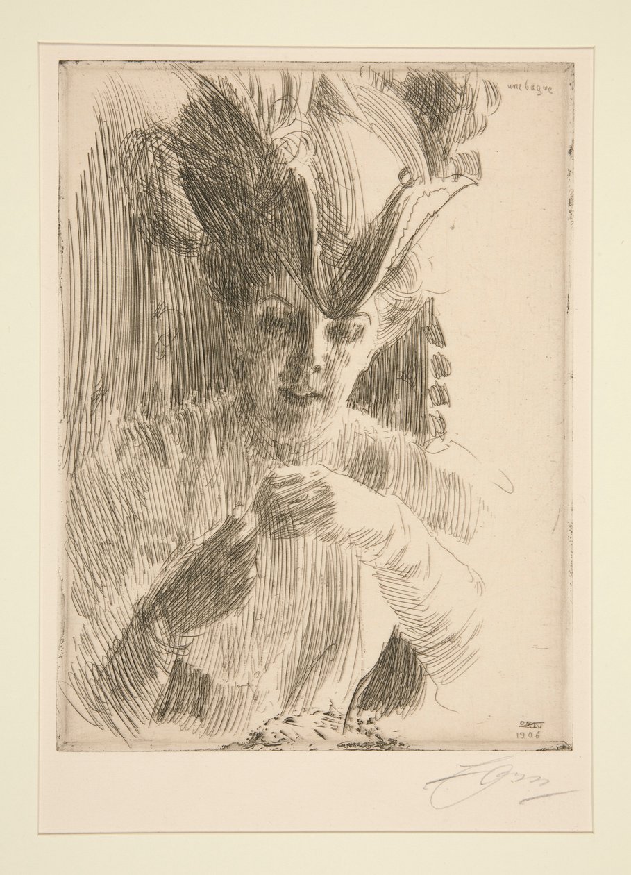 Une Bague (Bayan Wentzel Hagelslam) by Anders Leonard Zorn