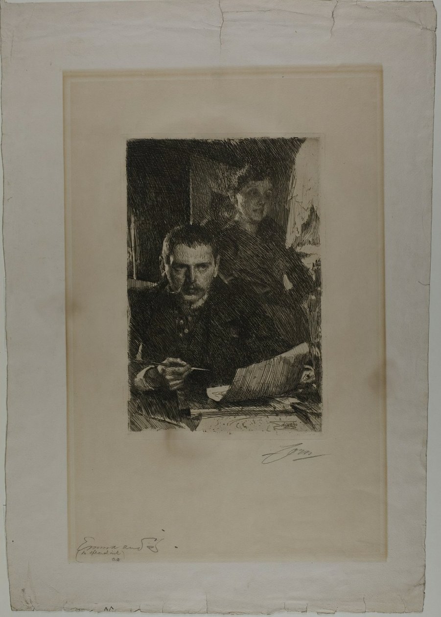 Zorn ve Karısı by Anders Leonard Zorn