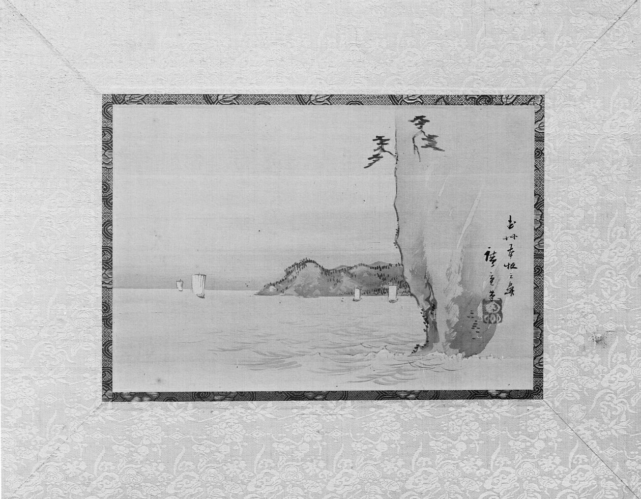 Musashi Eyaletinin Honmoku Körfezi, 19. yüzyıl. by Ando Hiroshige